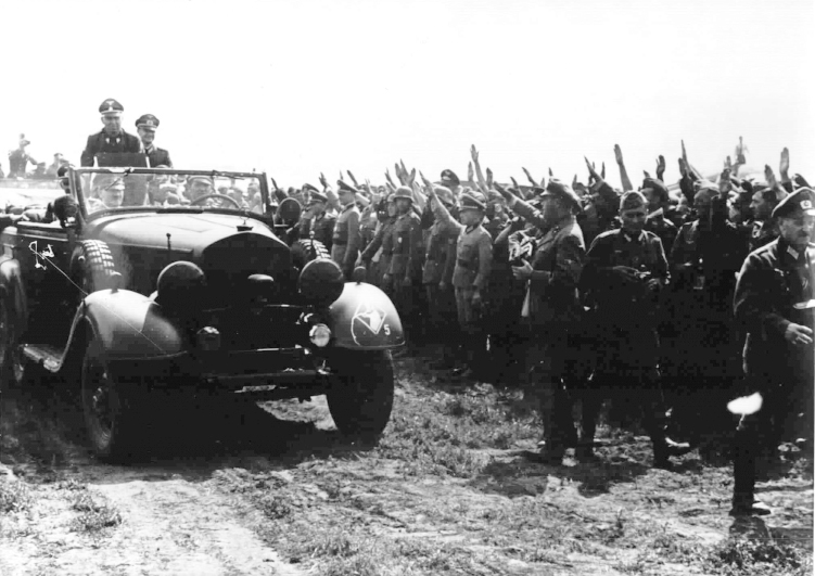 Adolf Hitler on the east front in Ukraine